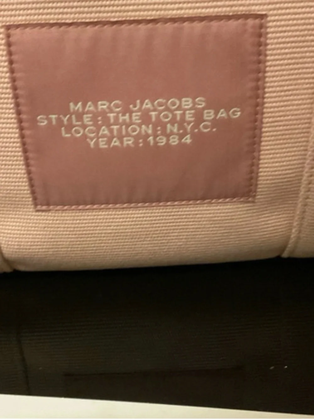 Marc Jacobs structured canvas